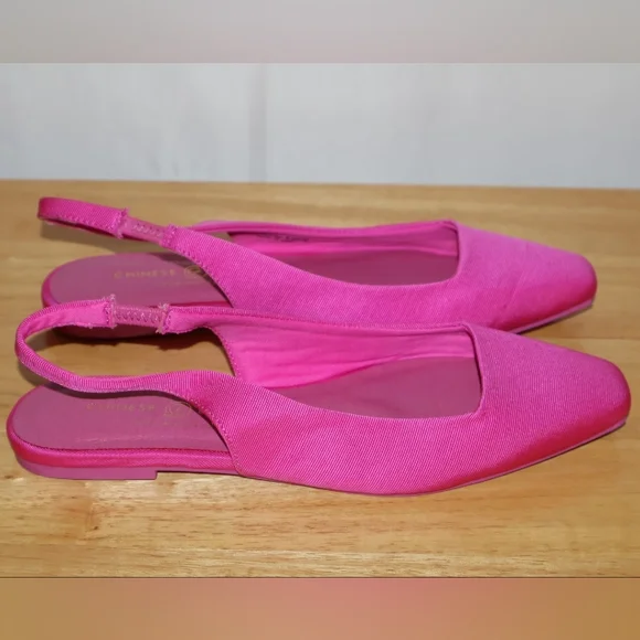 Chinese Laundry Hot Pink Pointed Slingback Flats. Size 6.5. - Picture 3 of 9
